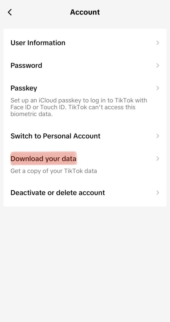 How To Archive a TikTok